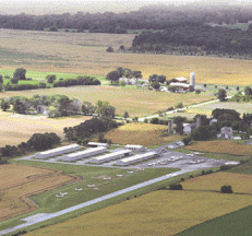 Aerial view of Galt Airport